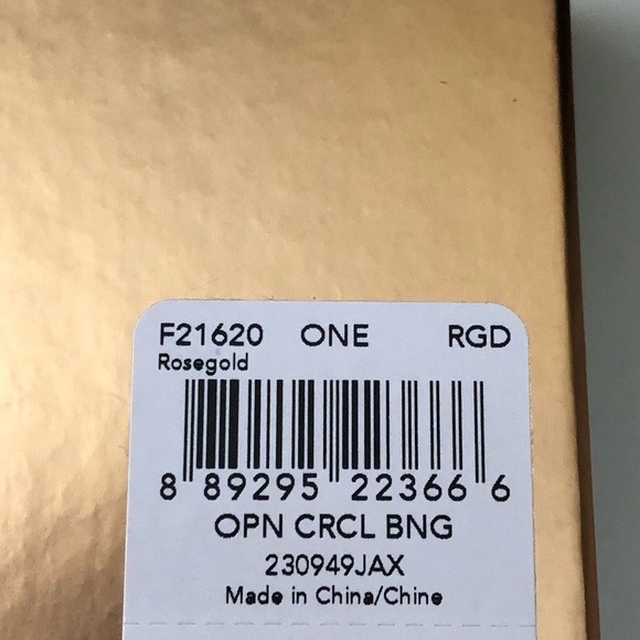 🎀 Coach Open Circle Rose-gold Bangle - Picture 7 of 8